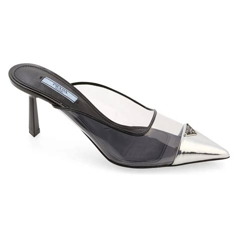 high heel prada shoes women|Prada backless pointed toe flat.